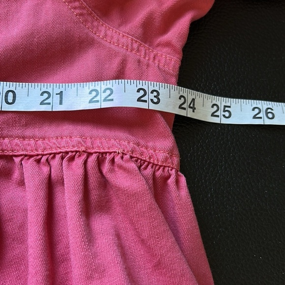 Free People DYLAN Babydoll PINK LOVE Snap button Top Oversized Sz S - Picture 15 of 16